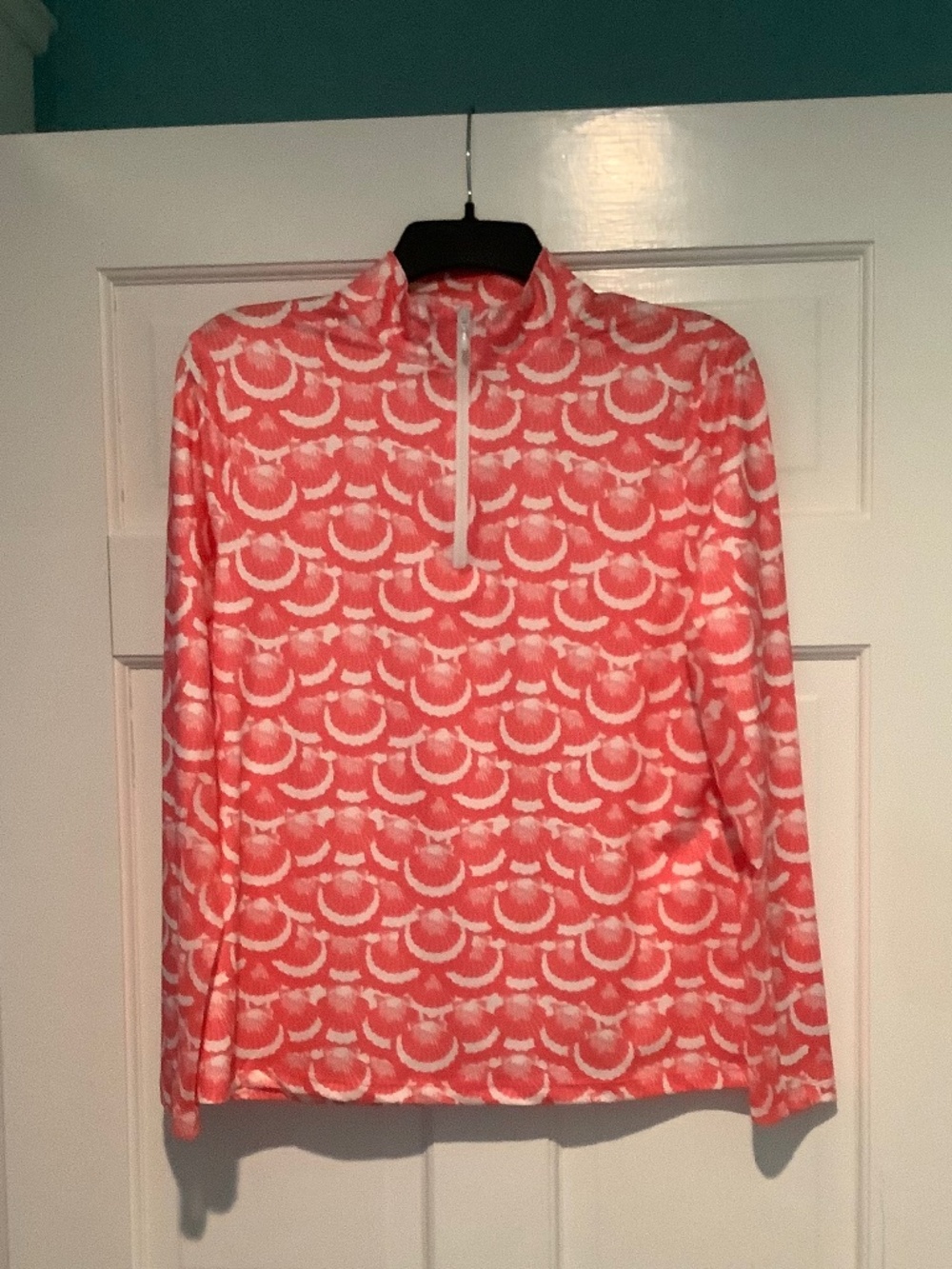 Womens lightweight zip up shirt